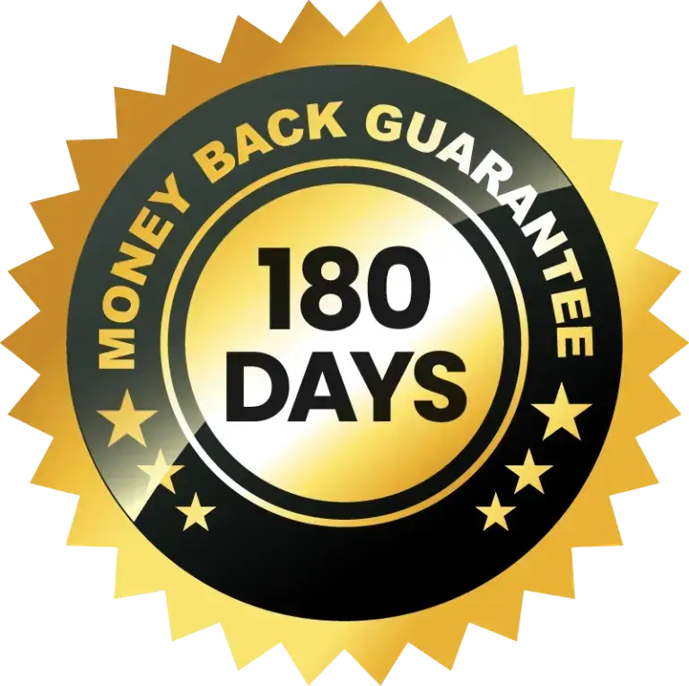 ProstaVive 180-day money-back guarantee badge